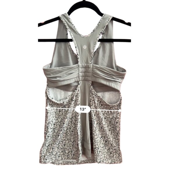 Lululemon Tone It Tank Petite Fleur Silver Spoon Ambient Grey - Picture 4 of 7